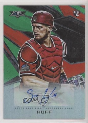 2021 Topps Fire Green 23/75 Sam Huff #AV-SH Rookie Auto RC 1i3j