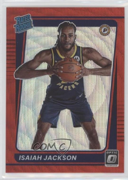 2021-22 Panini Donruss Optic Rated Rookie Red Wave Prizm Isaiah Jackson #167 0t1