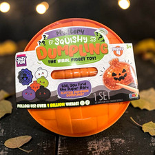 Crazy Fun Mystery Squishy Dumpling Series 4 Viral Fidget Toy, Orange, Halloween