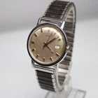 Vintage Timex Men's Mechanical Watch Date Silver Dial Expansion Band