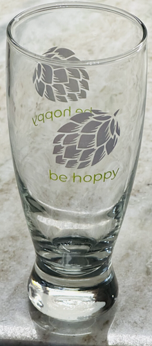 "Be Hoppy" Cristar Wine Arc Tulips Glass 14.5 Oz-Inspirational-Brand New-SHIP24H - Picture 2 of 9