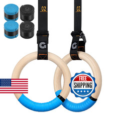 Gonex Gymnastics Rings with Adjustable Number Cam Buckle Straps, Workout Pull Up