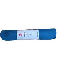 Manduka Begin 5mm Lightweight Yoga Mat 68"x24" Bondi Blue New