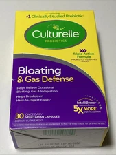 (NEW) Culturelle Probiotic Bloating & Gas Defense 30 Capsules EXP:3/26
