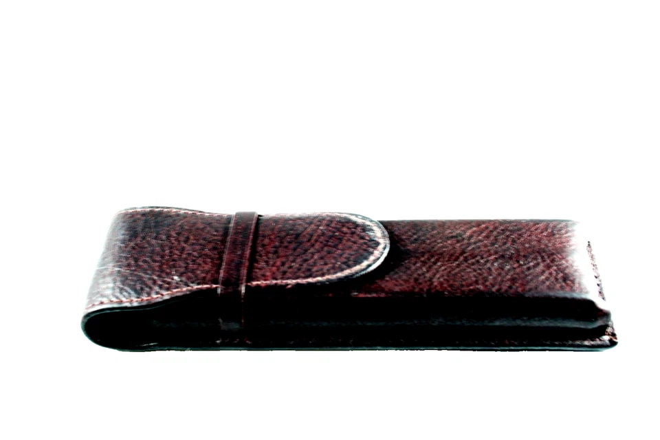 ASTUCCCIO PORTAPENNE VISCONTI 2 POSTI IN PELLE BORDO' ANNO 1993 - Immagine 2 di 4