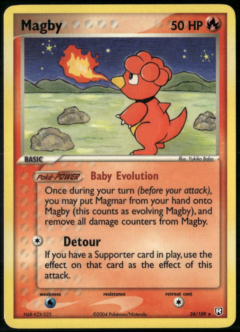 Magby 24/109 Rare Team Rocket Returns NM Pokemon Card