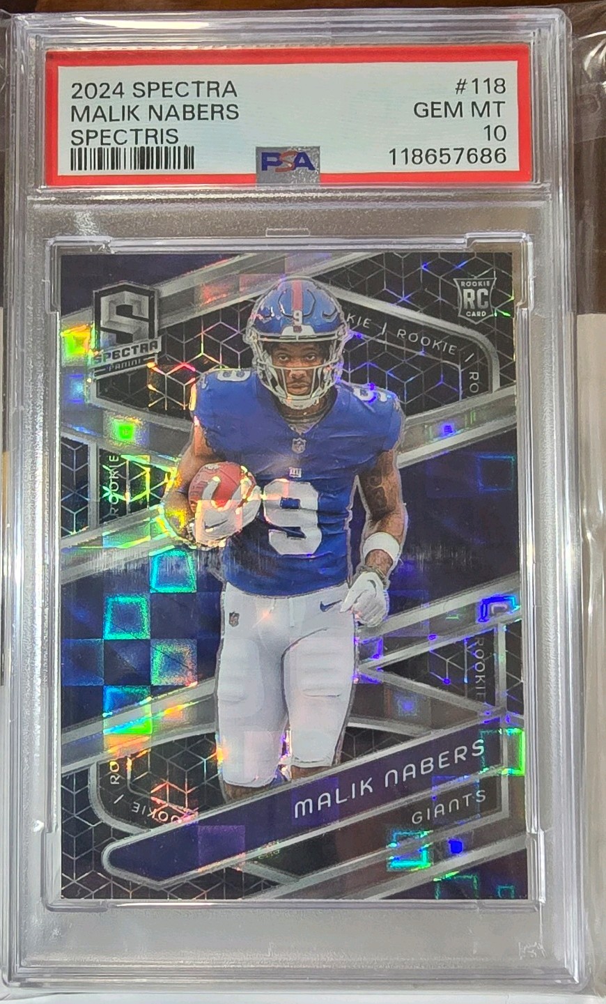 Malik Nabers Panini Spectra #118 Spectris