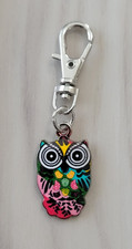 Owl Charm Zipper Decoration Lobster Claw Clasp Keychain