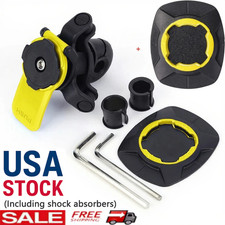 Motorcycle Phone Mount 360 Rotating Rearview Mirror Anti Shake Holder