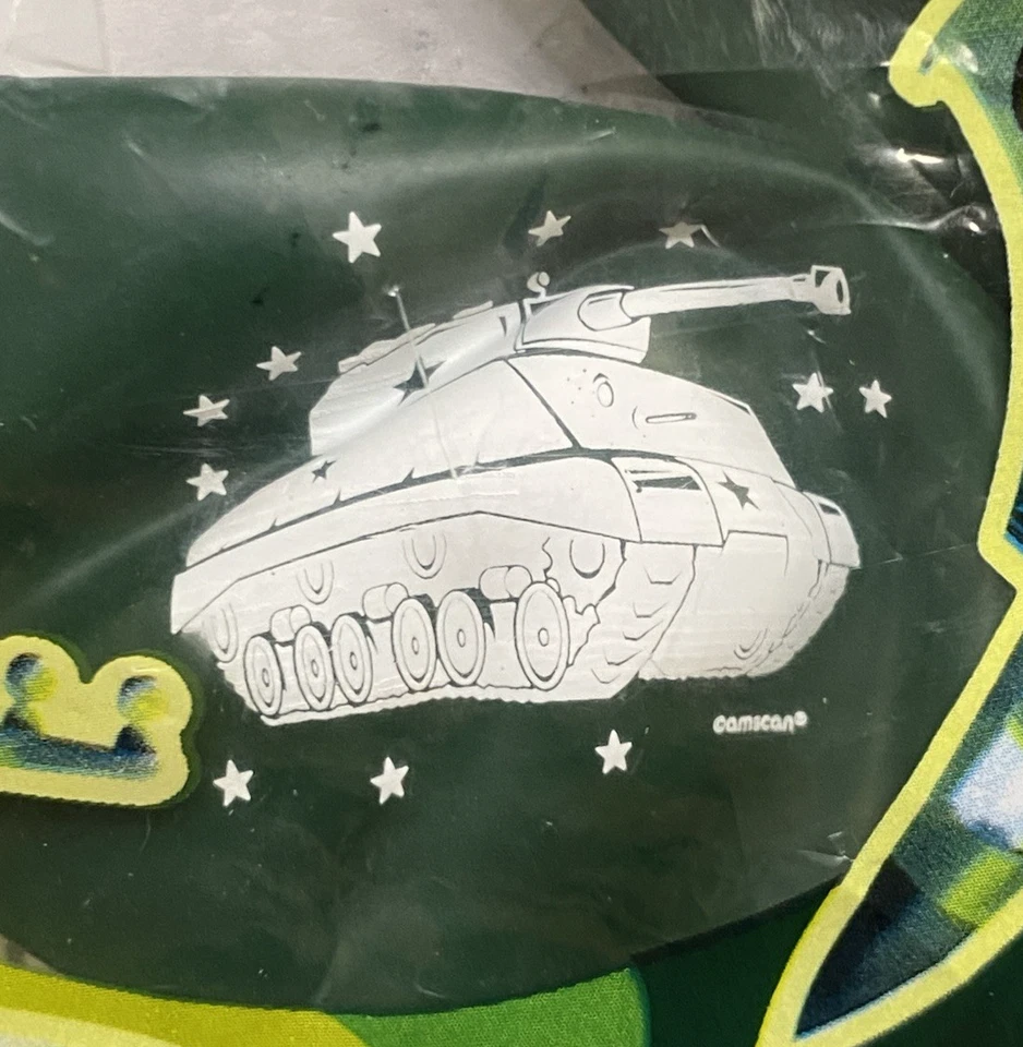 Balloons w/Army Tank 6 Party Balloons 12" Helium Quality Rubber Latex - Image 4 of 4