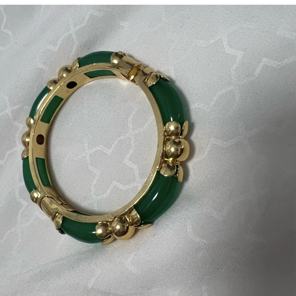 Brazalete brazalete jade y oro de 5 micras Foto 4 de 4