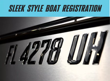 Boat Registration Numbers 3d Domed Raised Decals Black Marine Grade Boat Registration Numbers 3d Domed Raised Decals Black Marine Grade