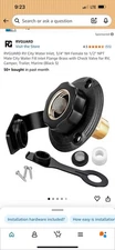 RVGUARD RV City Water Inlet, 3/4" NH Female to 1/2" NPT Male City Water Fill