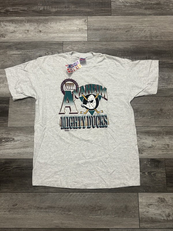 Men’s Vintage  Trench Ultra 1993 Anaheim Mighty Ducks Shirt XL