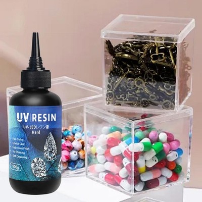 100g Crystal Clear Hard UV Resin High Gloss Ultraviolet Fast Curing UV Resin