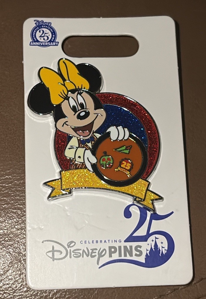 2025 Disney Parks Pin Minnie Mouse 25 Years of Pin Trading 25th Anniversary