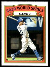 2020 World Series Game 2021 Topps Heritage #26 Los Angeles Dodgers FREE SHIPPING
