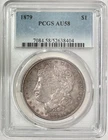1879 Morgan Silver Dollar, PCGS AU-58, Gentle Reddish Toning!