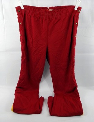 Late 1970s Frühe 80s Atlanta Hawks #11 Spiel Gebraucht Rot Warm Up Hose Rawlings