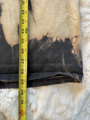 Vintage Russell Athletic T-Shirt Adult Men's 3XL Black/Bleach Tie Dye Boxy Tee - Picture 4 of 6