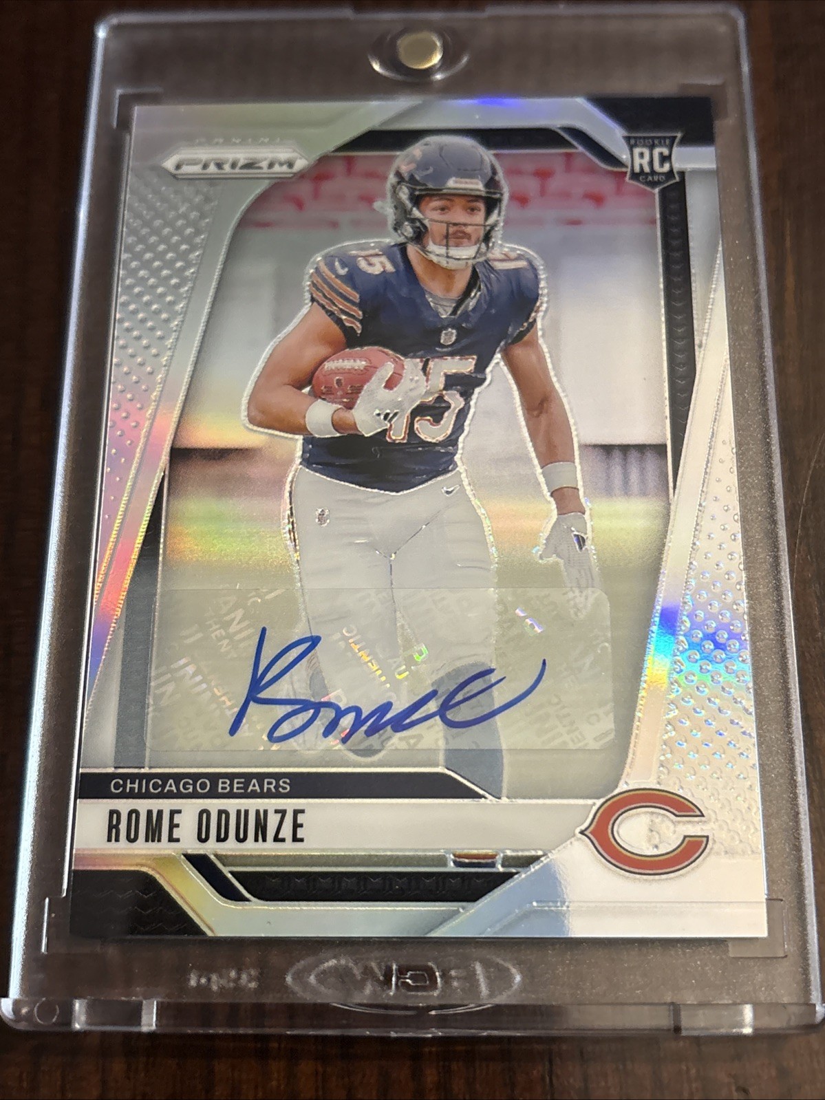 2024 Panini Prizm - Rookies Rome Odunze #385 Silver Prizm Autographs (AU, RC)