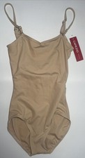 Capezio Women's Camisole Leotard With Adjustable Straps Nude Size Small
