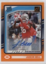 2024 Panini Clearly Donruss Rated Rookie Orange 56/249 Jaheim Bell #91 Auto 3hd