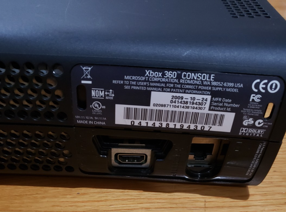 Lot of 2 Xbox 360 Original Fat Consoles Black, 1 RED RING 1 BAD Disc ...