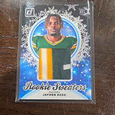 Panini Donruss 2023 Rookie Holiday Sweaters Jayden Reed Packers #HS-JRE RC MEM