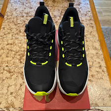 Zapatillas bajas PUMA Skyrocket Lite Trail para hombre negras/amarillas Reino Unido 9,5 UE 44