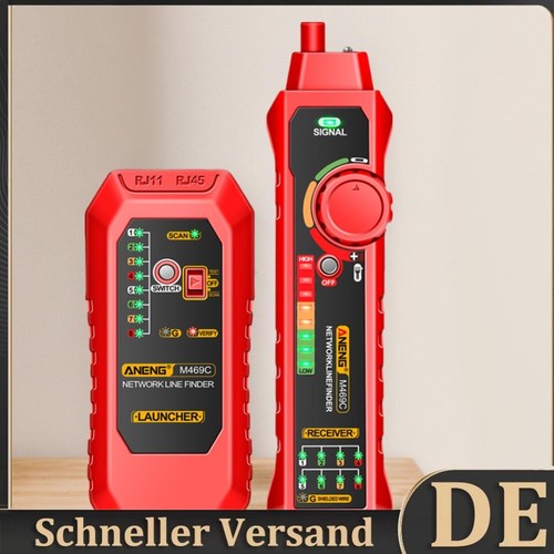 Network Cable Finder RJ45 RJ11 LAN Cable Tester with Earphone Wire Tracker