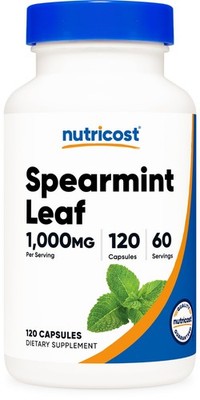 Nutricost Spearmint Leaf (1000mg) 120 Capsules - Spearmint Supplement, GMO-Free
