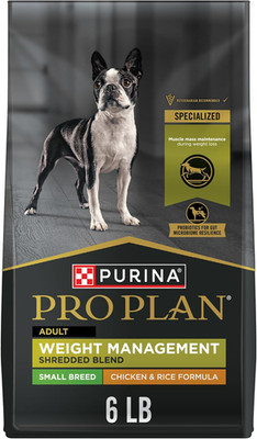 Purina Pro Plan Small Breed Weight Management Dry Dog Food, Shredded Blend Chick