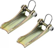2 Pack Safety Hooks Latch Replacement Kit for Sli Size: 56mmColor: Golden Tone