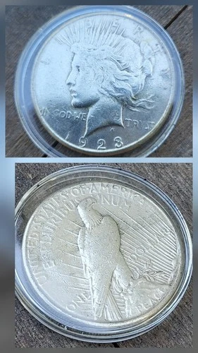 1923 S Xtra Fine Peace Silver Dollar San Francisco Mint $1