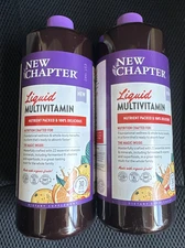 Lot of 2 New Chapter Liquid Multivitamin Mineral Supplement For Whole-body 30oz
