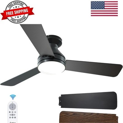 Ceiling Fans with Lights, 42 inch Low Profile Ceiling fan with Light and Remo...