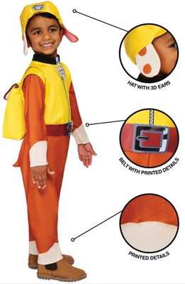 RUBIES Rubble Costume Adventure Bay Paw Control Toddlers Fancy Dress Official Outfit Ag