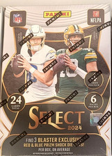 2024 Panini Select NFL Football Factory Sealed Blaster Box - Red & Blue Prizm