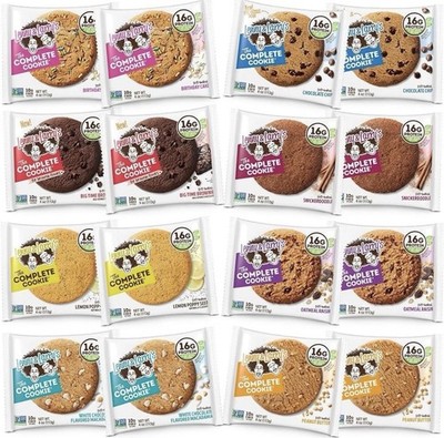 Lenny & Larry's Complete Protein Cookie 8 Flavor Variety Chewy Pack of 16