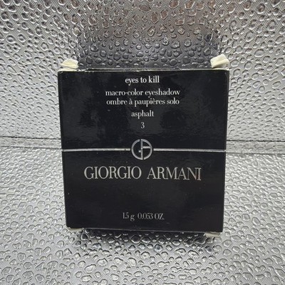 1 GIORGIO ARMANI EYES TO KILL Asphalt EYE SHADOW 1.5g - SHADE: #3 NEW IN BOX B1