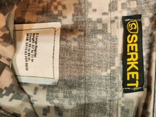 Serket Camouflage Military Jacket XL Regular Gray Green Multicolor