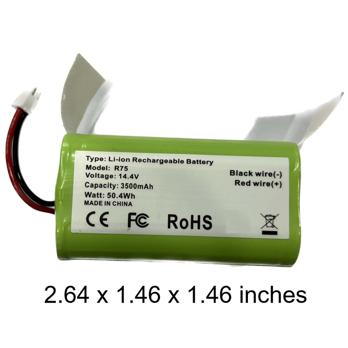 Robot Battery Rvbat950 RVBAT850 Battery for Shark Ion Robot Vacuum RV1001AE R75 14.4V 3500mAh ...