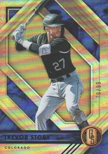 2021 Panini Chronicles Baseball Gold Standard Blue #9 Trevor Story /99
