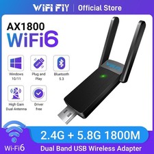 1800Mbps WiFi 6 USB Adapter 5G/2.4GHz USB3.0 Dongle Wireless 802.11ax Network
