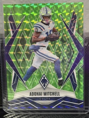 2025 Panini Phoenix - Lime Green Pyramids #53 Adonai Mitchell /285