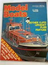 MODEL BOATS DECEMBER 1980 MAGAZINE FREE PLAN INCLUDED