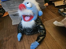 FAO Schwartz Muppet Whatnot Workshop Blue Male White Hair Damaged Jacket And Eye