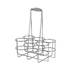 Image of Beer Bottle Storage Rack Wine Rack for Countertop Metal Wine Bottle Carrier