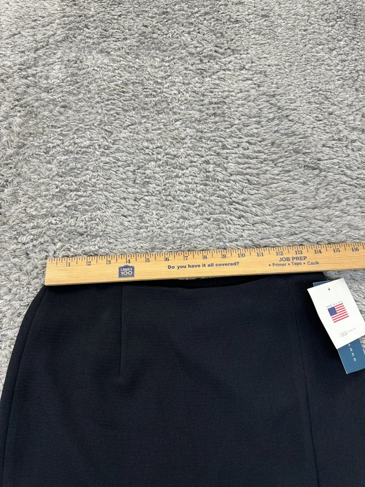 Falda Garfield & Marks Mujer 2 Negro Envoltura Asimétrico Tulipán Volantes Lápiz EE. UU. NUEVA CON ETIQUETAS Foto 4 de 4